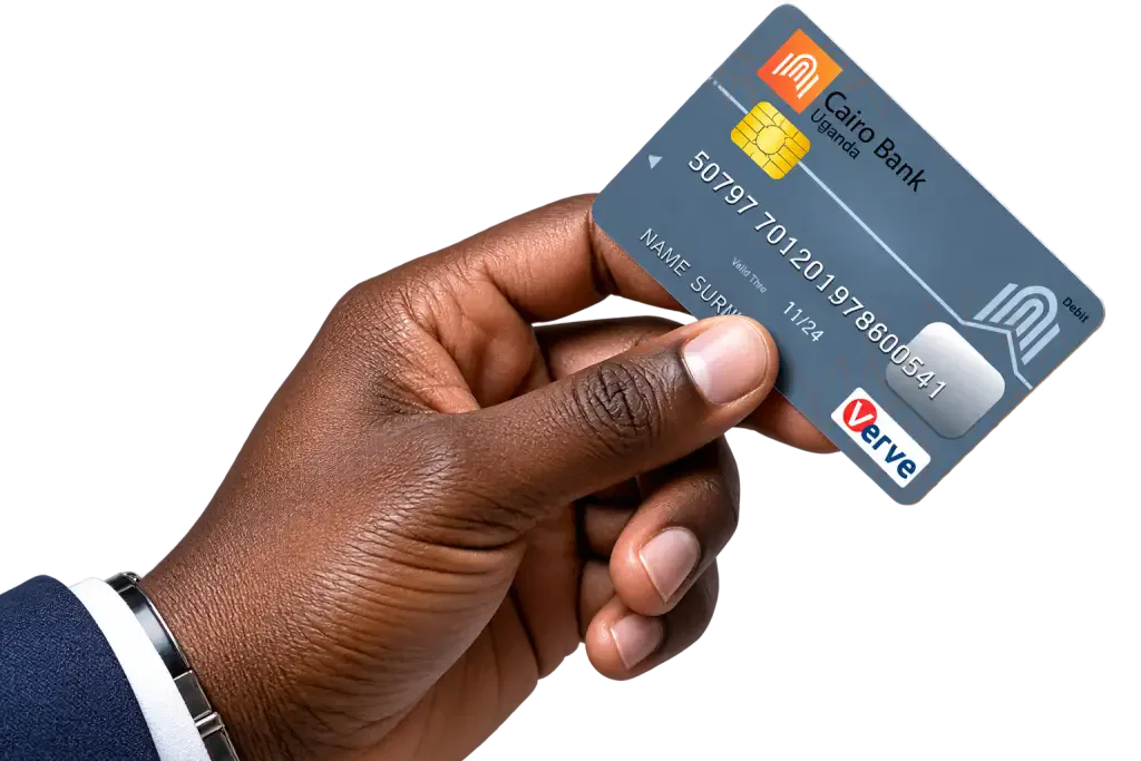 Cairo Bank Verve chip and PIN card